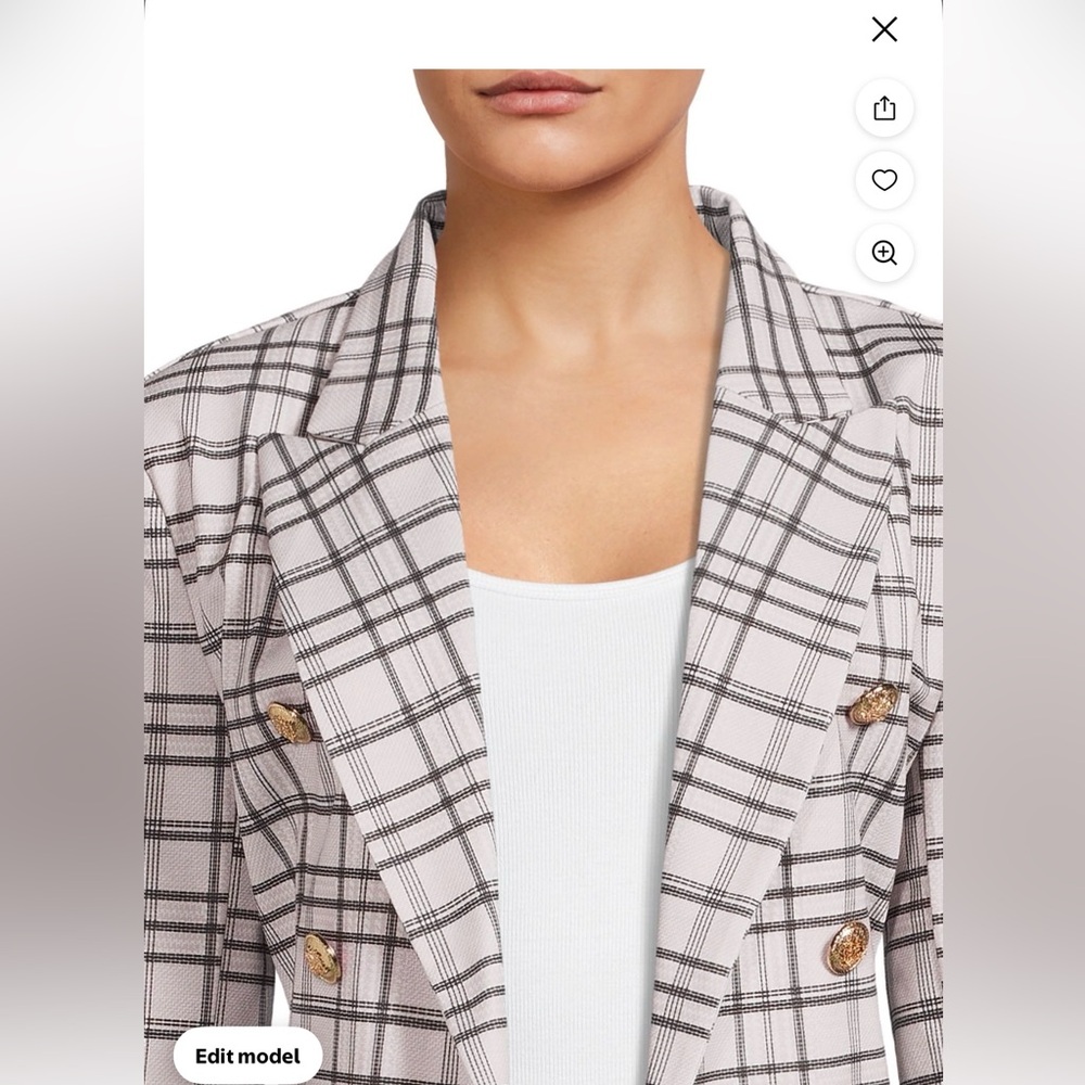Attitude Unknown Women’s Blazer, Size XL NEW (White) - Picture 4 of 10